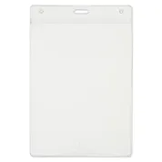 4.25x6 vertical name tag holder made with 38% thicker material and stronger edge welds