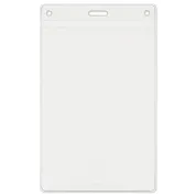 3-5/8" x 5-1/2" Vertical name tag holder made with 38% thicker material and stronger edge welds