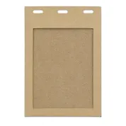 blank kraft paper badge holder