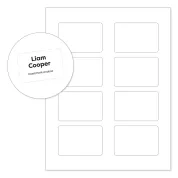 3" x 2" Clear Event Badge Labels are printable with any office printer