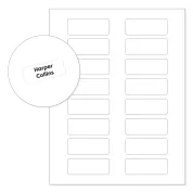 2-5/8" x 1" Clear Event Badge Labels are printable with any office printer