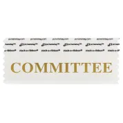 4" x 1-5/8" COMMITTEE Badge Ribbon