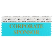 SCOSPJBGO_01 jewel blue corporate sponsor badge ribbon