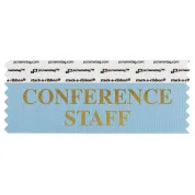SCOSTCOGO_01  Light blue Conference Staff badge ribbon