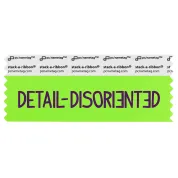 SDEDINGPU_01 neon green detail-disoriented badge ribbon