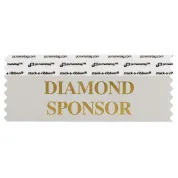 SDISPSIGO_01 diamond badge ribbon in silver