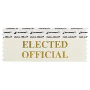 SELOFCRGO_01 cream Elected Official badge ribbon