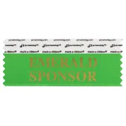 SEMSPGRGO_01 green emerald sponsor badge ribbon
