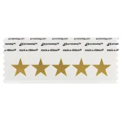 SFISTWHGO_01 five stars badge ribbon in white