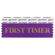 4" x 1-5/8" FIRST TIMER Badge Ribbon