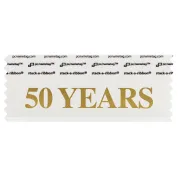 SFIYEWHGO_01 50 years badge ribbon in white