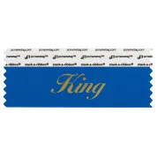 SKINGBLGO_01 Blue King badge ribbon, fun badge ribbon