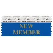 4" x 1-5/8" NEW MEMBER Badge Ribbon