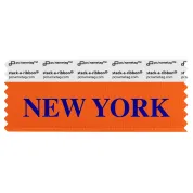 SNEYOORBL_01 orange new york badge ribbon