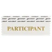 SPARTWHGO white badge ribbon with participant in gold lettering