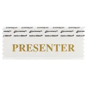 4" x 1-5/8" PRESENTER Badge Ribbon