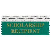 SSCRETEGO teal badge ribbon with scholarship recipient in gold lettering