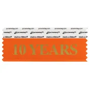 STEYEORGO_01 orange 10 years badge ribbon