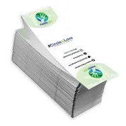 Direct thermal printers can print double sided 4" x 6" name badges for events. This full color name badge paper comes pre-printed with your full color design.