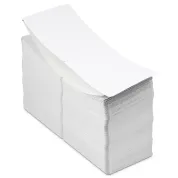 blank two sided 4x6 event badge paper with white borders on both sides of badge