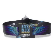Custom RFID wristband with full color event logo