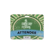 4 inch x 3 inch biodegradable Event Badge