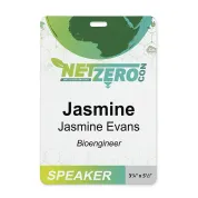3 3/4" x 5 1/2" biodegradable Event Badge