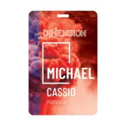 3.75 inch x 5.5 inch full color event badge