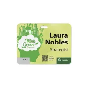 4"x 3" Recyclable Eco Plastic Event Pass