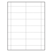 Paper Name Tag Insert, Blank, Pack of 500 Inserts
 2-15/16" x 1-9/16"