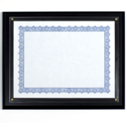 slip in award certificate frame in black