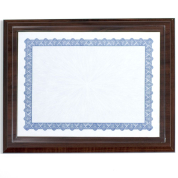 wooden slip in award certificate frame