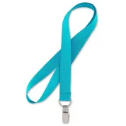 blank neon blue lanyard