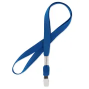blank blue lanyard
