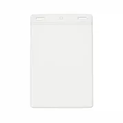 4-1/4" x 6" Non Glare Vertical Vinyl Name Tag Holder, Slot