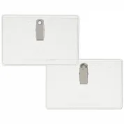 4" x 2-1/2" Preferred Vinyl Name Tag Holder, Clip