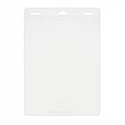 4-1/4" x 6" Vertical EZ Stuff® Vinyl Name Tag Holder, Double Slotted