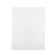 4" x 3" Zip Badge, Blank, Small Quantity Pack