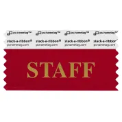 S3STAFREGO red badge ribbon with staff in gold lettering