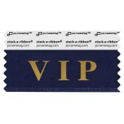 S3VIPXNAGO navy badge ribbon with VIP in gold lettering