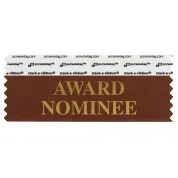 SAWNOBRGO_01 Brown Award Nominee badge ribbon