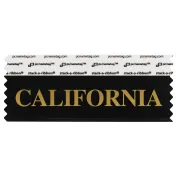 SCALIBKGO_01 Black California badge ribbon