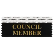 SCOMEBKGO_01 Black Council member badge ribbon