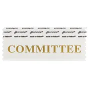 4" x 1-5/8" COMMITTEE Badge Ribbon