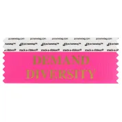 SDEDINCGO_01 neon cerise demand diversity badge ribbon