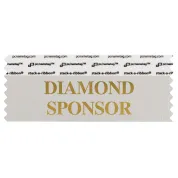 SDISPSIGO_01 diamond badge ribbon in silver