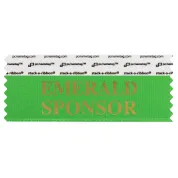 SEMSPGRGO_01 green emerald sponsor badge ribbon