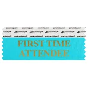 4" x 1-5/8" FIRST TIME ATTENDEE Badge Ribbon