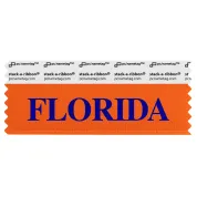 SFLORORBL_01 orange florida badge ribbon