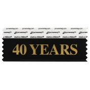 SFOYEBKGO_01 Black 40 Years badge ribbon